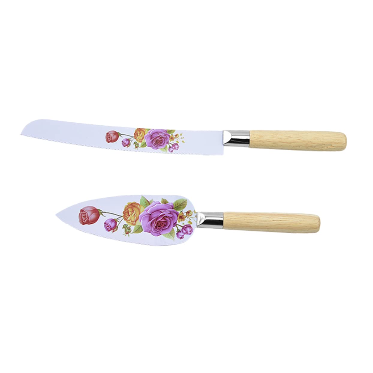 COLLBATH 1Set Stainless Steel Cake Cutter Wedding Cake Server Portable Baking Spatula for Effortless Slicing Essential Tool for Birthdays Weddings and Gatherings