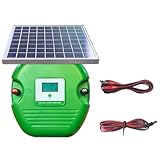 ZKLGS Pastor Electrico, Energizador de Cerca eléctrica de Alta eficiencia a Prueba de Agua Cargador de Cerca eléctrica Solar Máxima energía Uso en Granjas y pastizales
