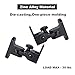 DAGCUXIN Speaker Wall Mount,All Metal Wall Speaker Mount Bracket for Small Speakers Swivel & Tilt,Hold up to 30lbs,DA-212 (2 Packs Black)