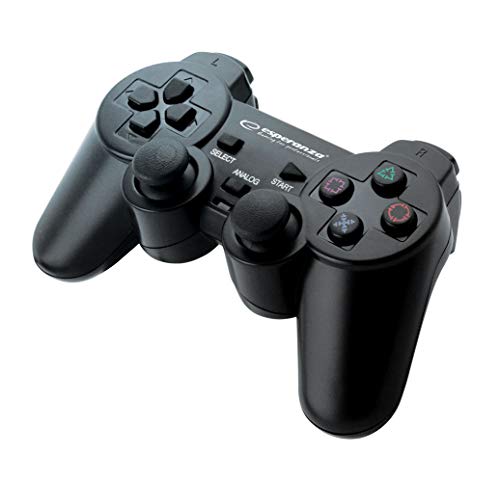 Esperanza EG106 accessoire de jeux vidéo Joystick PC,Playstation 2,Playstation 3 Noir - Accessoires de jeux vidéo (Joystick, PC,Playstation 2,Playstation 3, Analogique/Numérique, D-pad, Sélectionner, Démarrer, Avec fil, USB 2.0) Cover