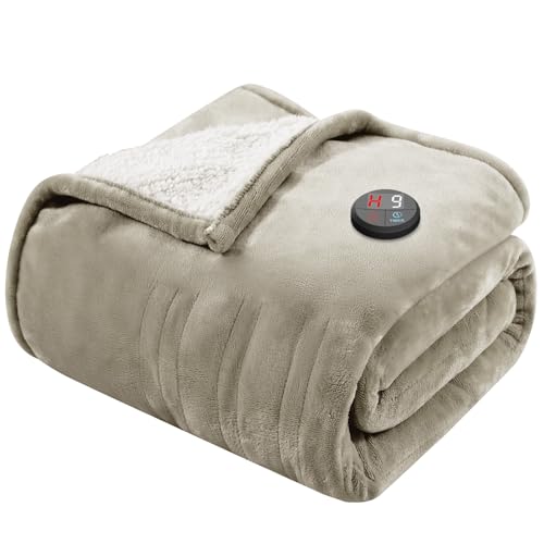 GOTCOZY Heated Blanket Electric Throw 50''X60''- Electric Throw Blanket with One Touch Button...