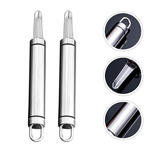 Bestonzon Tool Pitter Gadgets Core Corer Small Fruit Seeder Tools Home For Jalapeno Convenient Kitchen Red Longan Squash Multi-Function Tool: Portable Vegetable Date Pepper Metal Remover #TOP7