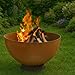 BBQ-Toro Feuerschale mit Grill Ø 60 cm | Rostoptik | Feuerplattengrill, Outdoor Feuerstelle mit Grillplatte, Grill Feuerschale | Brennschale, Feuerwanne für Garten, Garden Fire Pit, Fire Bowl