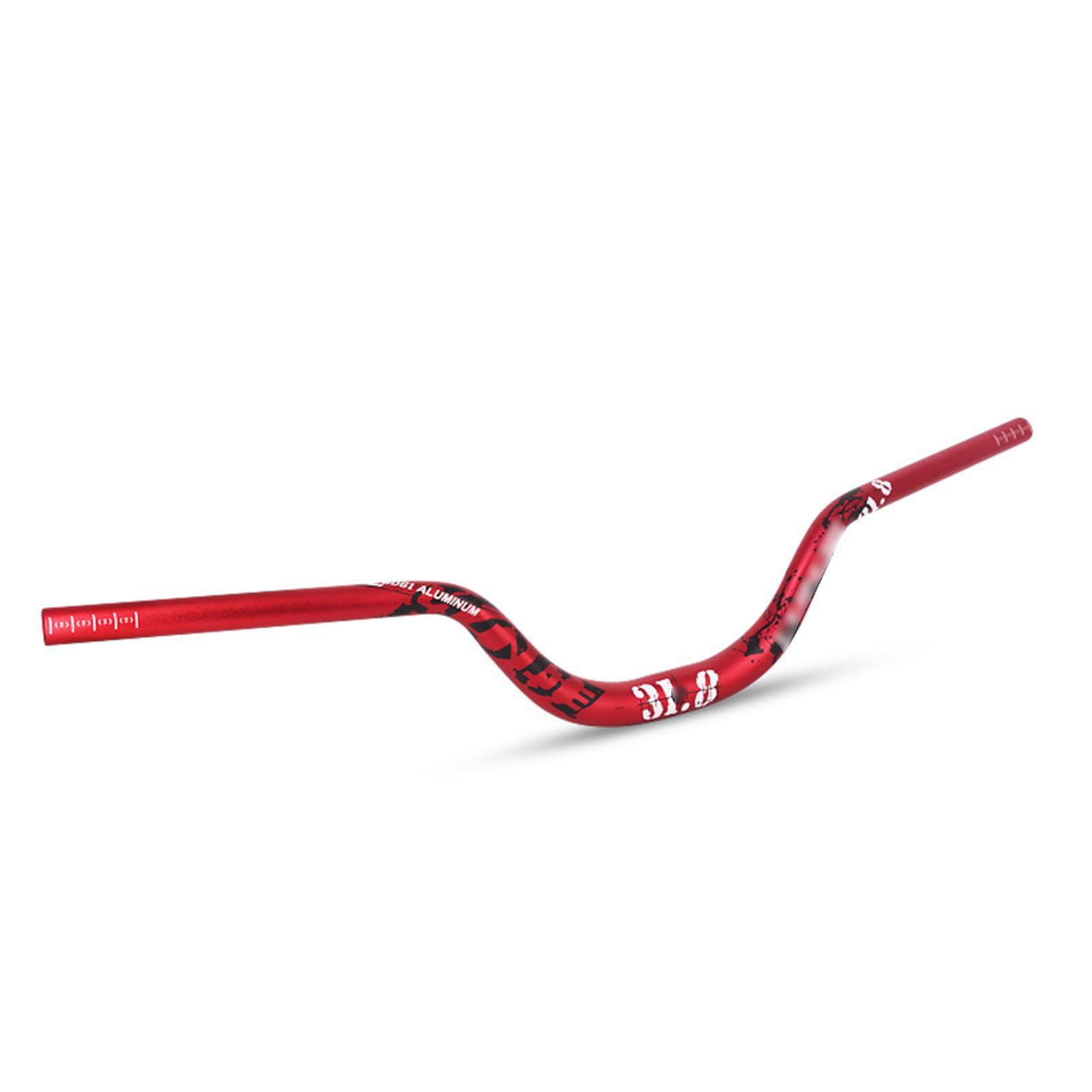 Guidon de vélo, rehausseurs de Guidon, Guidon de vélo, Guidon Ergonomique 31,8 mm x 720 mm, élévation 90 mm for Descente Tout-Terrain, Descente en Montagne, Escalade de Rue,(Red)