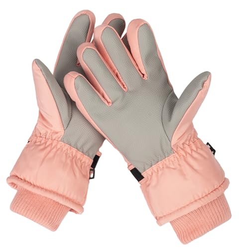 Image of Kids Ski Gloves Winter Warm Glove Outdoor Thermal Snow Finger Mittens for Boys Girls 5-10 Years