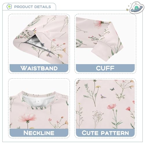 JUNZAN Cartoon Callistephus Blush Little Girls Sweatshirts Hoodies Fleece Hoodie for Boys Party 4T3