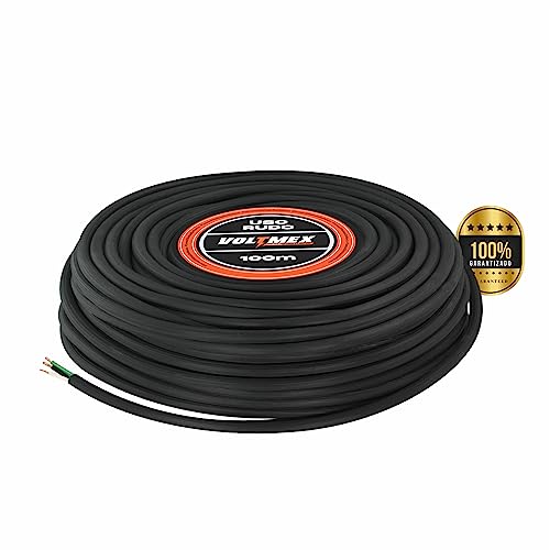 Cables Eléctricos: Cable Trifásico Uso Rudo 44 Voltmex - Cable Uso Rudo 3x12 Rollo 100m Negro