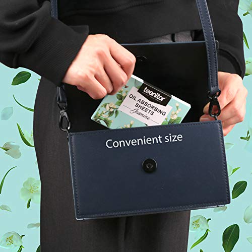 Teenitor 1000 Counts Oil Absorbing Sheets, Oil Blotting Paper, Oil Absorbing Tissues, Face Facial Natural Oil Control Film Blotting For Oily Skin Care Men Women-Jasmine #TOP6