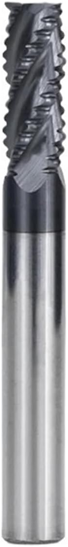 1pcs Carbide Roughing End Mill 4-12mm Dia Solid Carbide End Mill 4 Flute CNC Milling Cutter Bits 50HRC Metal Roughing Machining Router Bit(8xD8x20x60L)