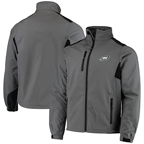 Image of dunbrooke Men's Navy Chicago Bears Softshell Fleece Full-Zip Jacket
