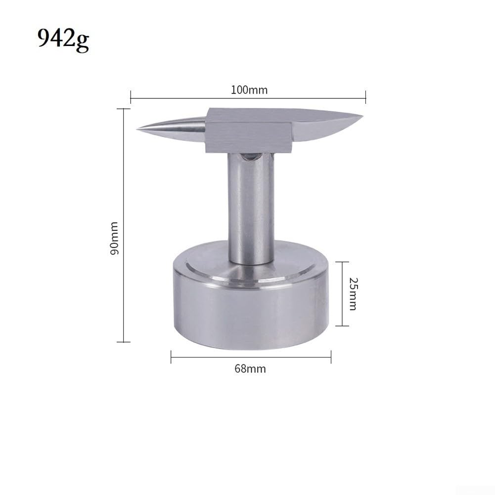 Yunque multiusos de acero de alta velocidad adecuado para varias tareas de forja de metal en artesanía de joyería (tipo B)
