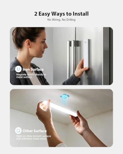 Abovizo Under Cabinet Lighting Wireless, Motion Sensor Light Indoor, 2 Pack - image 5