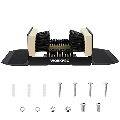 WORKPRO Boot Scrubber, Extra Wide Heavy Duty Boot Cleaning Scraper Brush, Shoe Mud Cleaner, for Indoor and Outdoor Use