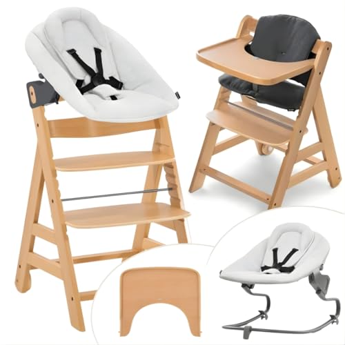 hauck Alpha Move Hochstuhl Newborn Set mit Premium Bouncer