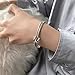 Bangle Bracelets for Women Handmade Silver Bangles for Women Simple Adjustable Silver Cuff Bracelet for Women Jewelry Gifts