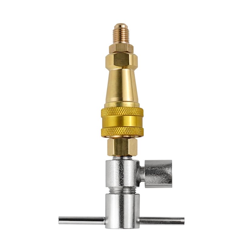 FIERRE SHANN® 1/4" Quick Connector Tool for Refrigerator & Freezer | Fluorine Filling & Refrigerant Pipe Cleaning Adapter | HVAC Maintenance Tool-image-36
