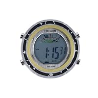 Sarini wasserdichte Motorraduhr mit Zifferblatt, aufklebbare Digitaluhr am Lenker, geeignet für Motorräder, Autos