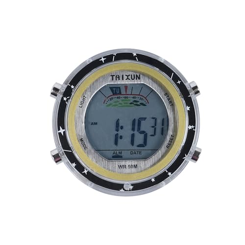 Sarini Montre de Moto étanche avec Cadran, Montre numérique à Coller sur Le Guidon, adaptée aux Motos, Voitures