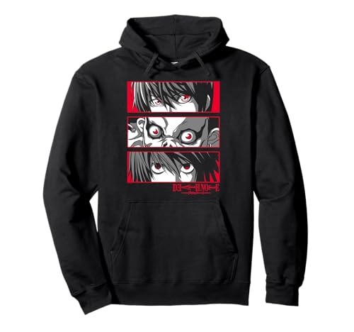 Death Note Eyes on You Character Close Ups Anime Pullover Hoodie