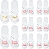 Suave y confiable de usar: nuestras pantuflas para novias desechables SPA están hechas de un suave material de tela polar, confiables y seguras de usar, no son fáciles de romper o deformar, por lo que estas pantuflas blancas pueden brindarle una agradable experiencia de uso