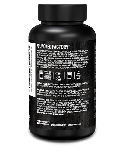 Jacked Factory Burn XT Black Thermogenic Fat Burner