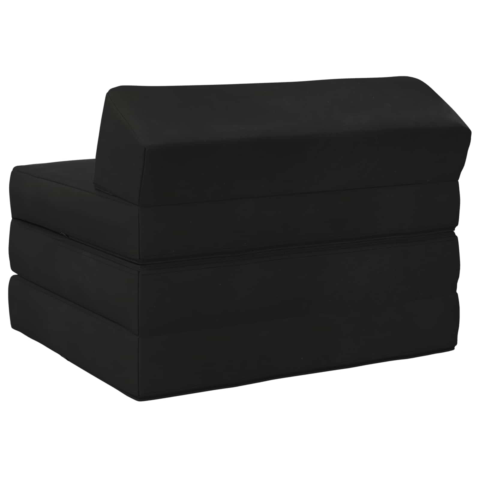Sofa rozkładana, czarna, 200 x 70 x 10 cm, aksamitna, z funkcją spania, do salonu, pokoju gościnnego i biura, rozkładana, nowoczesny skandynawski design, trwała poszewka, elastyczne