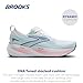 Brooks Women’s Glycerin 22 Neutral Running Shoe - White/Limpet Shell/Amparo Blue - 10 Wide