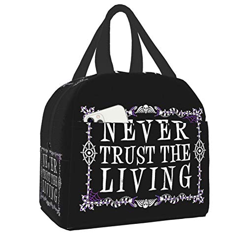 Image of Antcreptson Never Trust The Living OXFORD CLOTH Waterproof Thick Insulation Picnic Bag Large Portable Lunch Box Frozen Bag