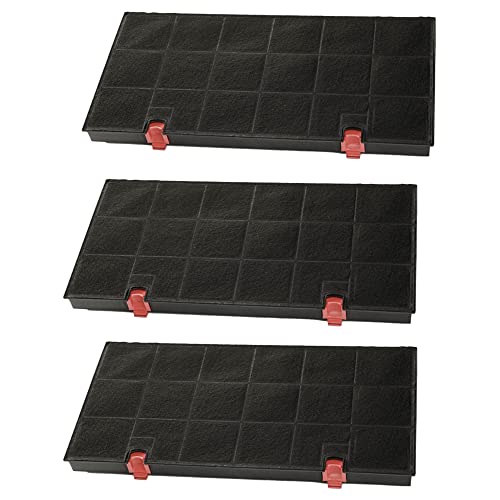 Elica - Filtro de carbón original para campana de cocina Mod. F00171 - Kit de 3 piezas