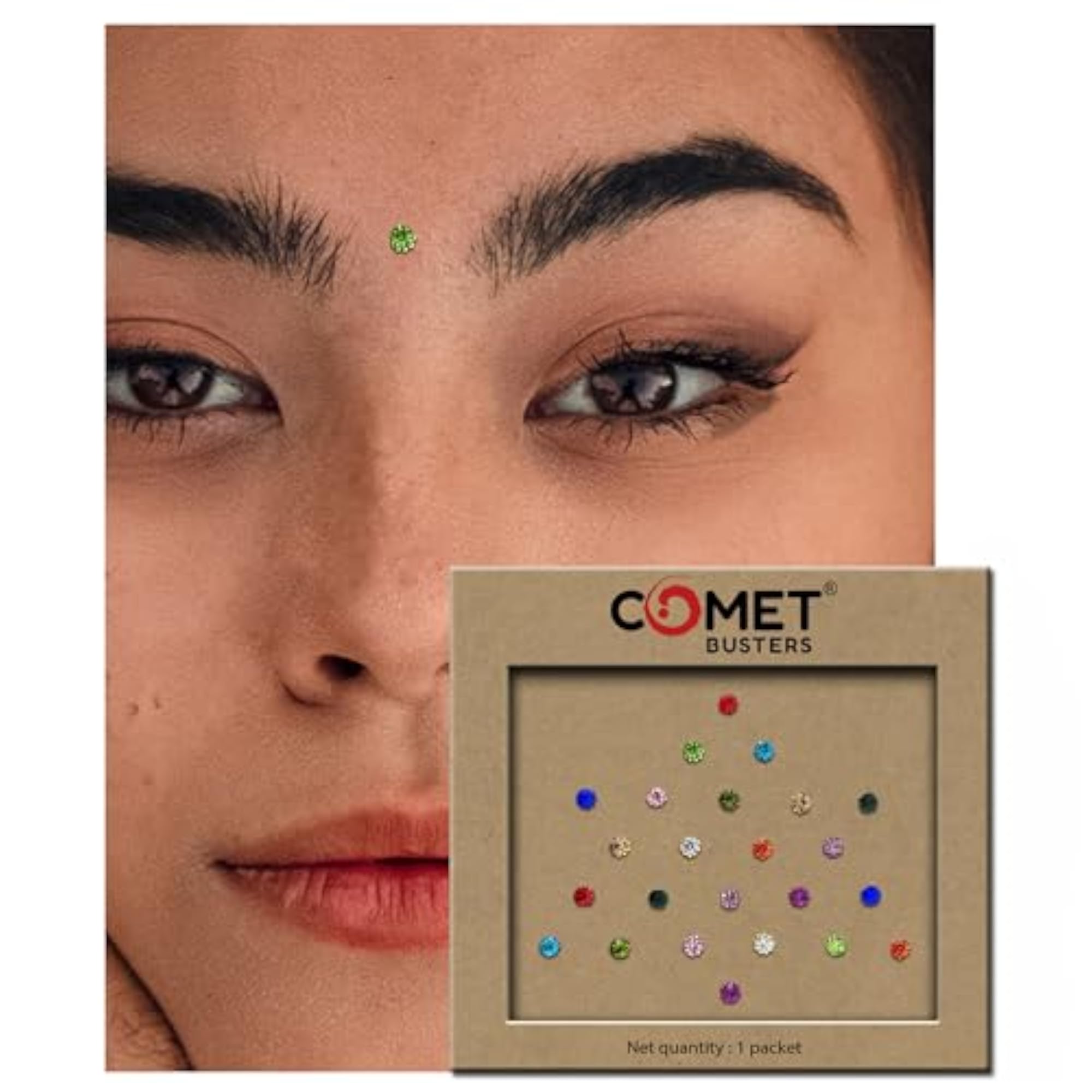 Handcrafted Diamond Dot Bindi, Unique Body Art