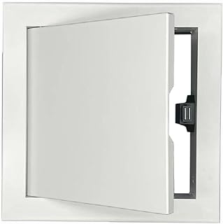 RLOZUI Access Door 12" X 12" Steel Access Panel Door with Aluminum Alloy Frame for Drywall, Wall and Electrical and Plumbing Service Door Cover (12 x 12 inch)