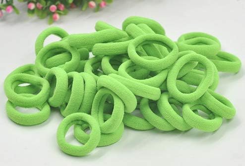 Vista 7 de Accesorios para el cabello para niñas y niños, bandas de goma para cola de caballo, bandas elásticas para el cabello (negro)