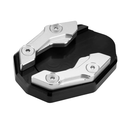 Image of Vagary Kickstand Foot Side Stand Extender for Yamaha Aerox 155 (Silver)