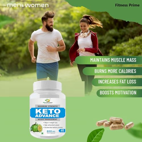 Image of Fitness Prime 800mg Keto Pills - Lean Keto Diet Pills - Weight Fat Management Loss - Ultra Fast Prime Keto Supplement for Women and Men - Optimal Max Keto - 120 Capsules (Pack of 2)