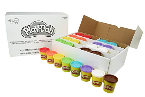 Hasbro Play-Doh, Multipack de 48 Botes, Arte y Manualidades, Plastilina para Niños y Niñas de 2 Años o Más, Habilidades Motoras, Horas de Juegos Creativos, Idea de Regalo, Materiales para Crear