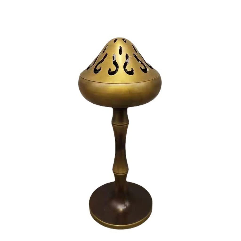 Räucherkegelhalter Weihrauchbrenner Kupfer Kreative Retro Zen Wohnzimmer Büro Büro Schlafzimmer Innenzubehör Weihrauchbrenner Ornamente Weihrauch Wasserfall (Color : A)