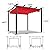 10‘x10’ Louvered Pergola, Retractable with Sun Shade Canopy Patio Pergola, Heavy Duty Aluminum Pergolas for Gardens, Pavilion Grill Gazebo, Backyards and Decks, Grape Trellis (Khaki)