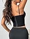 AIEOE Damen Mittelalter Bustier Korsett Push Up Crop Top Spitze Sommer Ärmellos Camisole Oberteil Gesmokt Corset Tank Gothic - S