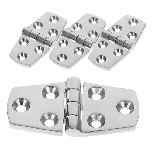 Cabilock Smooth Operation Boat Hinge 4pcs 316 Stainless Steel Marine Grade Hatch Hinge Hardware
