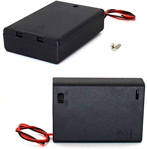 GTIWUNG 6 stuks 3 AA batterijhouder met schakelaar en deksel, batterijhouder doos met draden, zwarte plastic… - Afbeelding 5