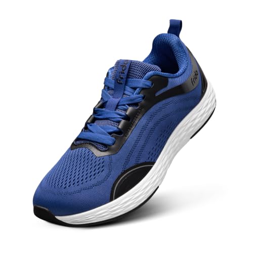 Image of Frido Active Walking Shoes for Men & Women | Lightweight Breathable Mesh Upper | Zero-Drop Sole with Wide Toe Box for Natural Movement | Cushioned Comfort Lace-Up Sneakers