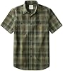 Camisa de manga corta con botones para hombre Dubinik, con doble bolsillo, camisas de cuadros casuales y frescas para trabajo 2
