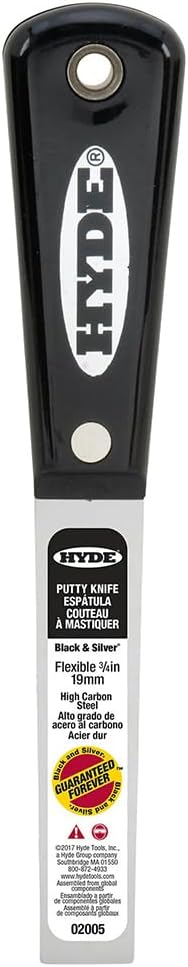 Hyde 2005 3/4" Black & Silver Flex Putty Knife