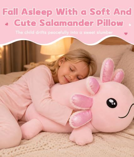 Image of MaoGoLan Giant Axolotl Plush Pillow, 39 inch Pink