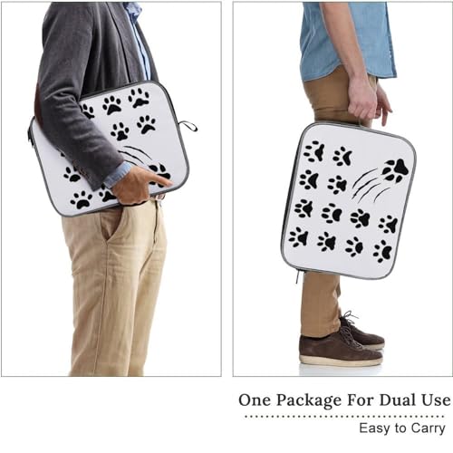 Funda para portátil de 35.6 cm estampada con cremallera suave 3