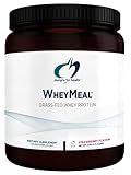Designs for Health WheyMeal - Grass Fed Whey Meal Supplement Shake Powder with 16g Protein, Supports Immune Health + Detox - Non-GMO + Gluten-Free, Strawberry (15 Servings / 540g)