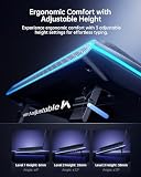 llano V12 Ultra Chłodzenie Laptop z Inteligentną Kontrolą Oprogramowania, Podstawka Chłodząca z Wentylatorem RGB do Laptopa Gamingowego, Wentylator Turbo 5.5", 3 Porty USB 3.0 do Laptopów 15.6"-19"