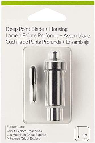 Explore Black Deep Cut Housing + Replacement DeepCut Blade for Cricut Explore Cutting Machines(The Explore, Explore One, Explore Air, and Explore Air 2)