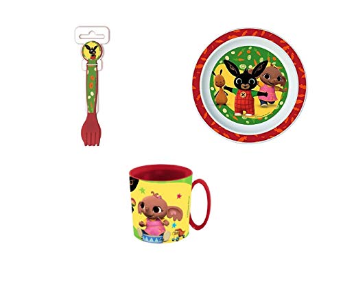 irpot Posate + Piatto + Tazza Bing Il Coniglietto