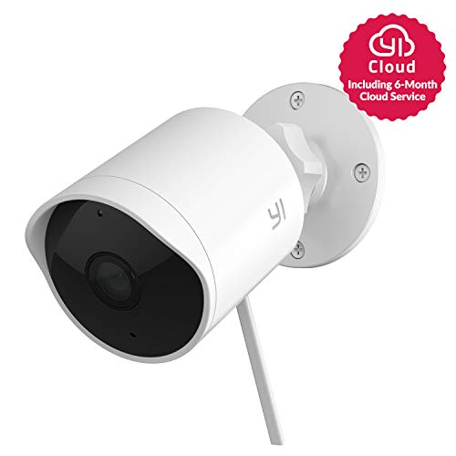 YI Outdoor Security Camera with 6-Month Cloud Service, 1080p Cloud Cam IP Waterproof